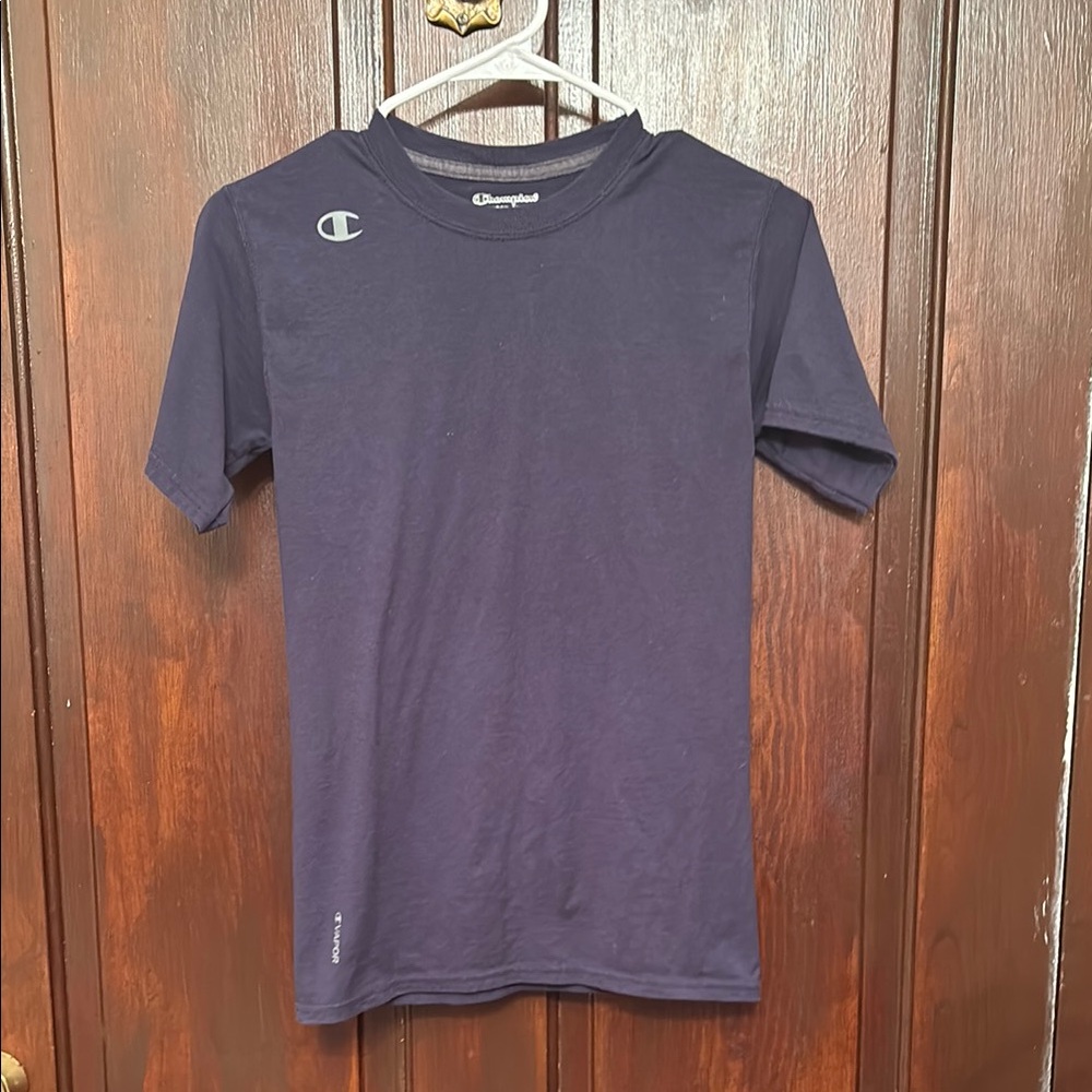 Champion Blue Crew Neck Short Sleeve Tee